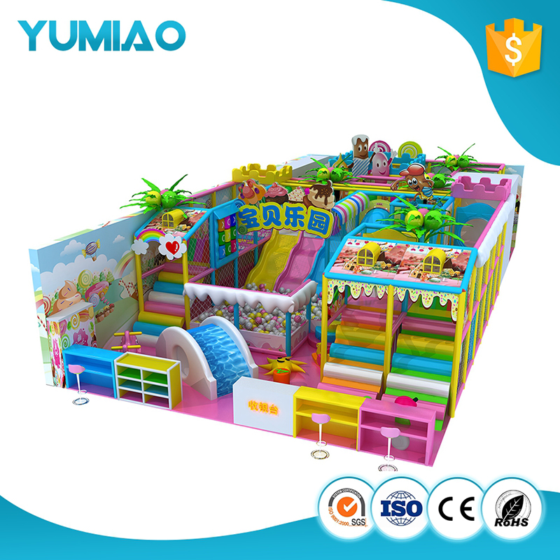 China supplier naughty fort electric indoor playground equipment indoor wooden slide