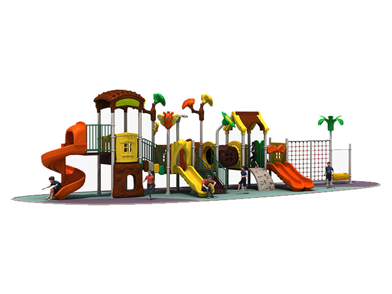 Custom Outdoor Plastic Play Gym for Little Kids MTH-005