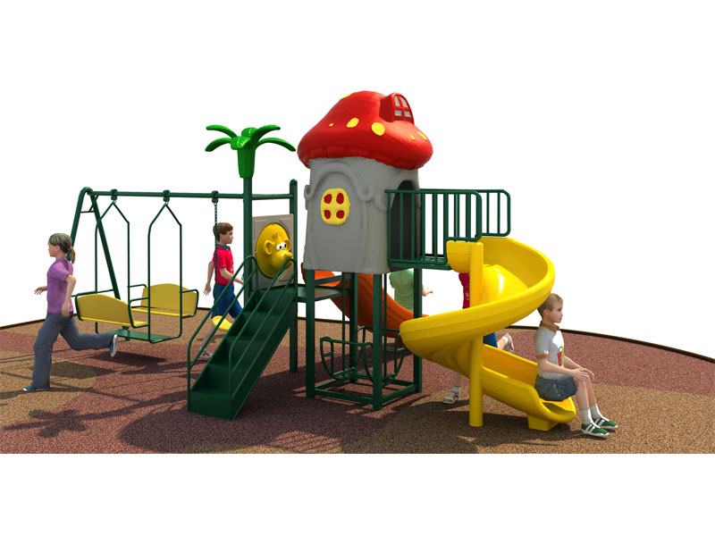 Cheap Kids Playhouse with Swing Set for Sale SJW-011