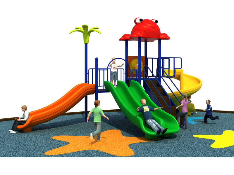 Outdoor Kids Playground Slide with Ladder SJW-023