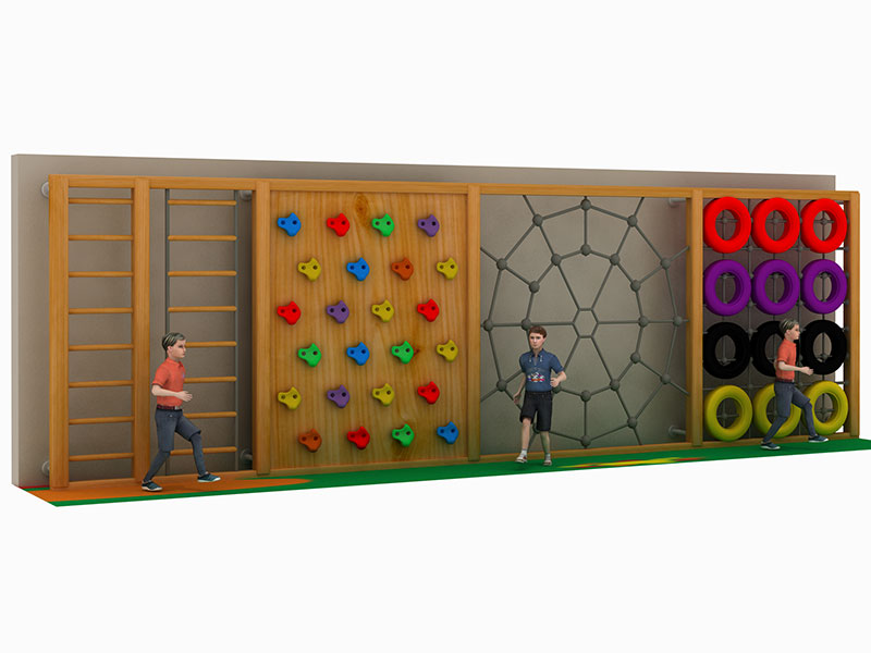 Outdoor Wooden Play Frame for Kids 3-12 Years PQ-003