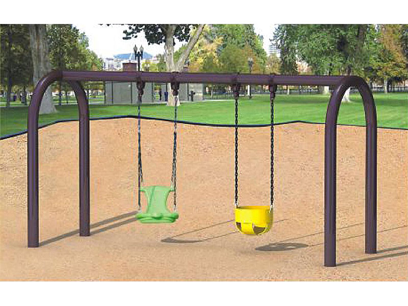 Outdoor Two Seats Swing Set Equipment for Toddlers SW-020