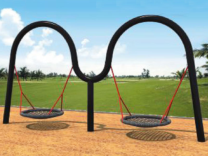 Double Outdoor Playground Tire Swing for Children SW-024